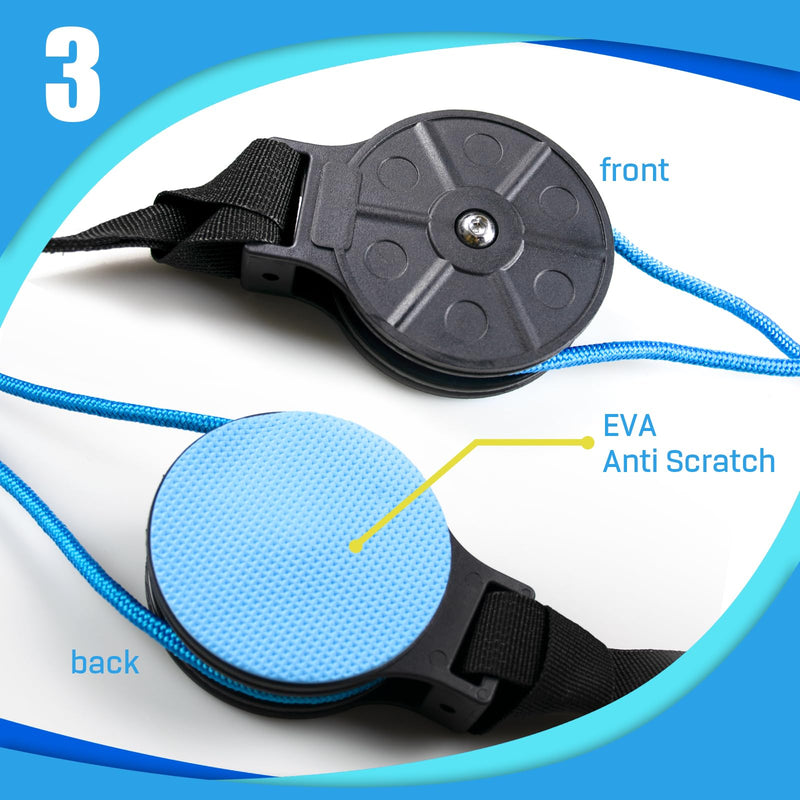 [Australia - AusPower] - Upgrade Shoulder Trainer Pulley, Shoulder Physiotherapy Pulley for Rehabilitation/Shoulder Trainer, Shoulder Rope Pulley for Training for Shoulder Mobility, Door Hanging Fitness Gymnastics Rope 