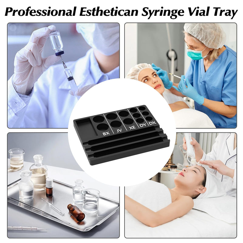 [Australia - AusPower] - Aesthetic Practitioner Vial Holder Syring Tray, Spill-Resistant Vial Holder & Injector Storage Tray Organizer for Aesthetic Practitioner, Ideal Gift for Aestheticians Nurses NPS & PAs 