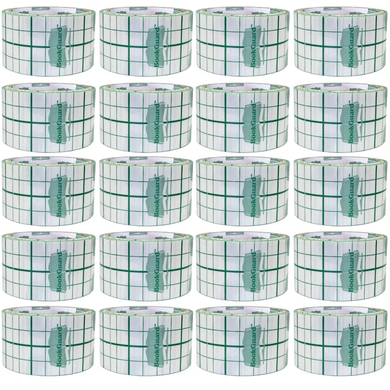 BookGuard 2" Vinyl Archival Bookbinding Book Repair Clear Tape, 30' per Roll - Case of 20