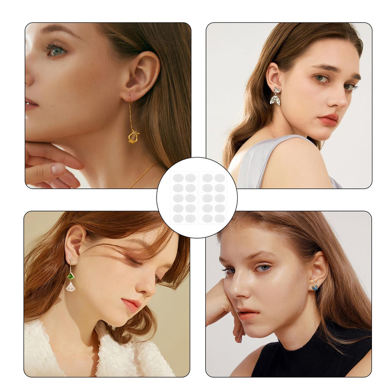 [Australia - AusPower] - Pack of 200 Earrings, Masking Sports, Ear Lobe Support Patches, Invisible, Earring Plaster, Sport, Children, Transparent Ear Plasters, Stabilising for Men and Women, Droopy Ears, Heavy Earrings 