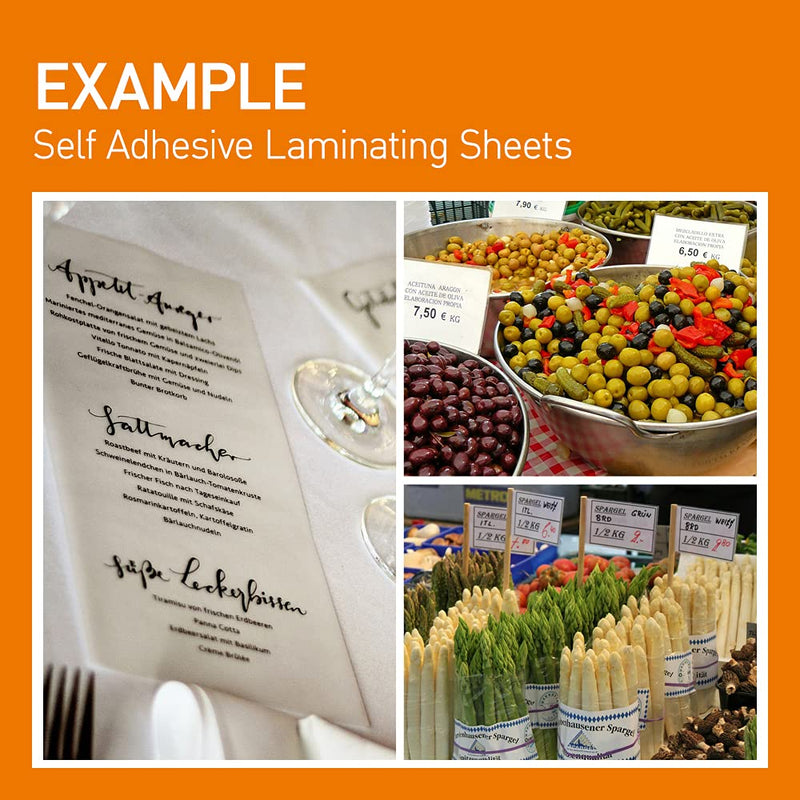 [Australia - AusPower] - [VIOLETTO] 20 Sheets - Self Adhesive Laminating Sheets for Ultimate Protection. No Machines Needed, 4 Mil Thickness, 8.5 x 11 Inches. Effortless, Durable & Perfect for Documents & Photos. 