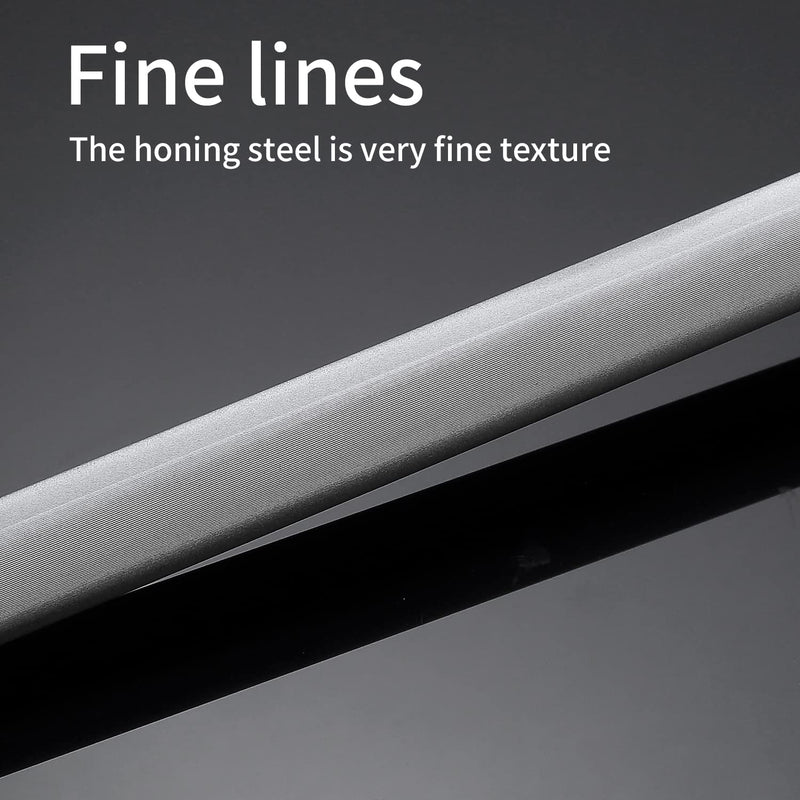 12 inch Sharpening Steel Honing Rod,Professional Knife Sharpeners,High Carbon Honing Steel, Fine Lines, High hardness,knife sharpening Red 12 inch