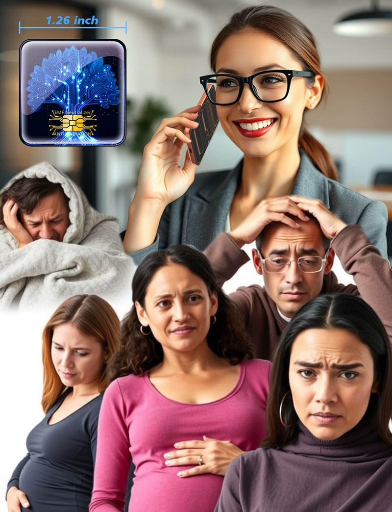 [Australia - AusPower] - Cell Phone EMF Protection Neutralizers - for Smart Phones/Tablets/Laptops/Computer/WiFi/Priner/TV 6 Pack Blue-6p 