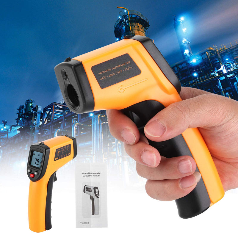 [Australia - AusPower] - Lafey GM320-50-400 deg Industrial Infrared Thermometer Handheld Non-Contact Temperature with LCD Display 