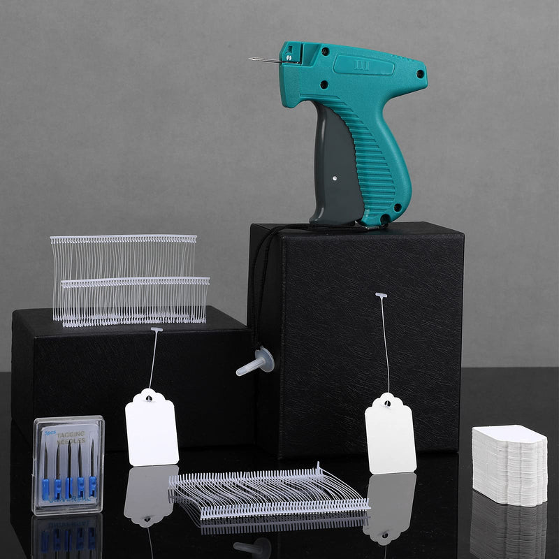Honoson 2006 Pcs Clothing Price Tags with Gun Set, Including 1 Garment Price Tag Attacher with 5 Steel Needles 500 Clothing Label and 1500 Plastic Fasteners Barbs(Novel Style) Novel Style