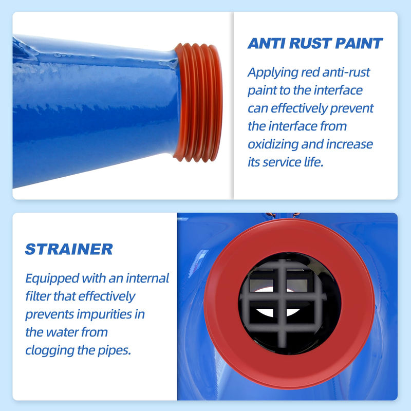 [Australia - AusPower] - MEANLIN MEASURE 1/2" NPT Couplings Water Meter Cold Water Meter for Garden or Home, Measuring in Cubic Meter 