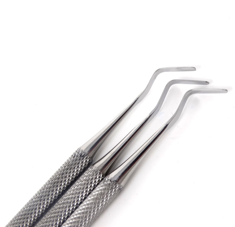 [Australia - AusPower] - Set of 3 pcs Dental Heidmann Spatula Composite Plastic Filling Restorative Scalers Kit Instruments with Ergonomic Non Slip Handle 