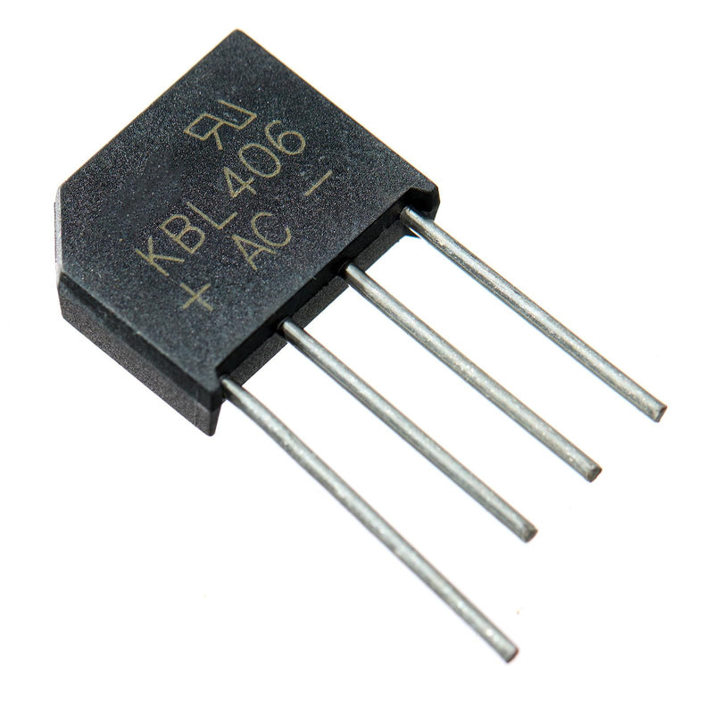 [Australia - AusPower] - 10pcs KBL406 KBL 406 Single Phase 4Amp 600Volt Silicon Bridge Rectifiers 4A 600V,4Pins. 