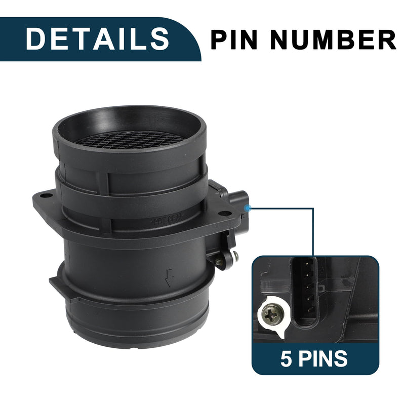 [Australia - AusPower] - Mass Air Flow Sensor Meter Durable | MAF Sensor for Audi A4 A4 Quattro 2009-2016 No.06J906461D 1 Pcs 