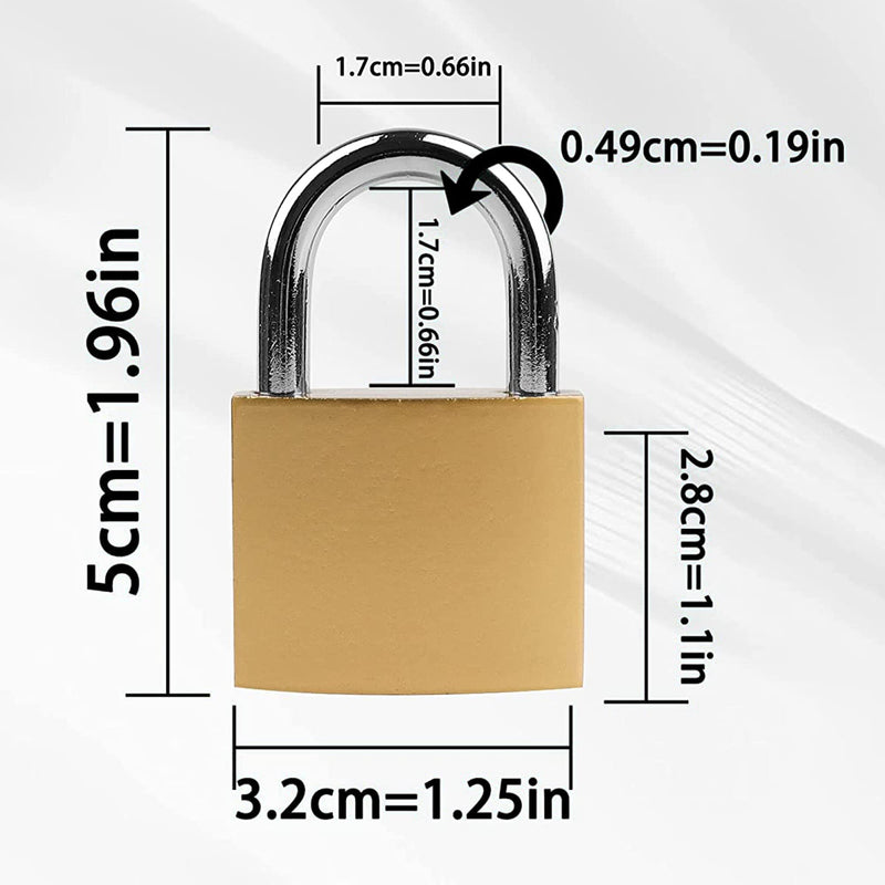 [Australia - AusPower] - Lock 32mm, 2 Pcs Padlocks, Small Padlock with Keys (keyed Alike), Lock with Key Padlock for Travel Bags, Gym Locker Padlocks, Keyed Padlocks (Yellow) 2 PCS 32mm Yellow 