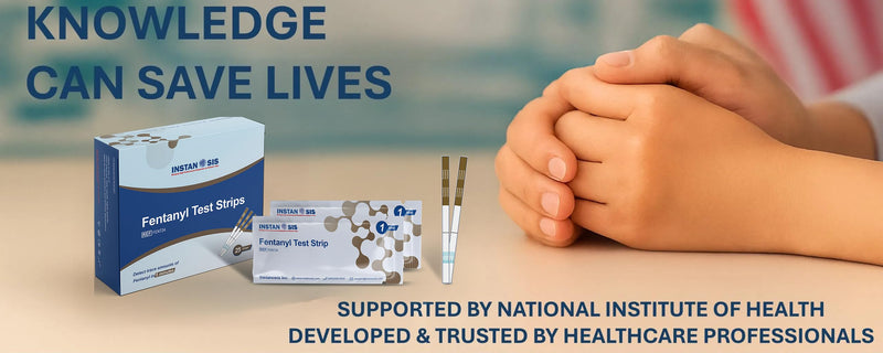 [Australia - AusPower] - Fentanyl Test Strips for Liquid, Pills & Powder Substances, 5 Count, Made in USA, 10x More Sensitive - for Harm Reduction & Forensic Investigation (5) 