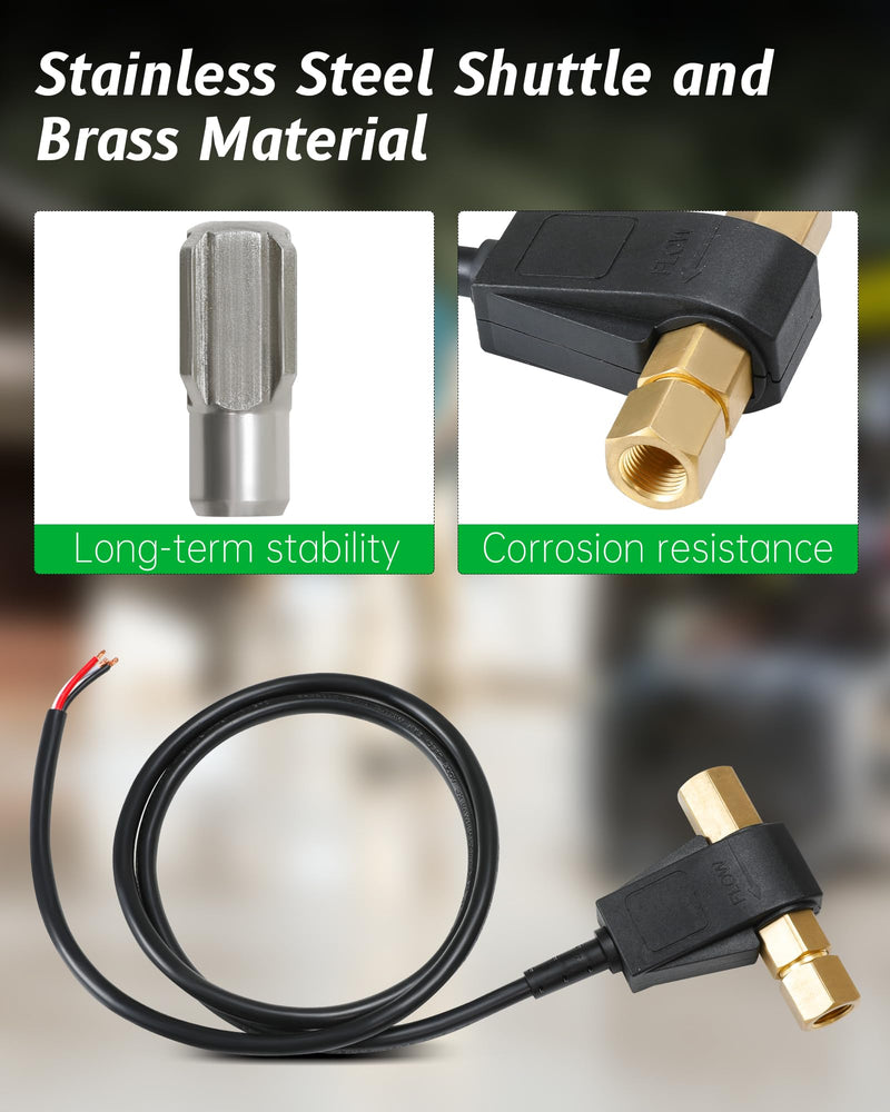 [Australia - AusPower] - 100975 Flow Switch for Pressure Washer, Flow Switch Fit for General Pump, 12.0 GPM, 5000 PSI, Mounts in Any Position 