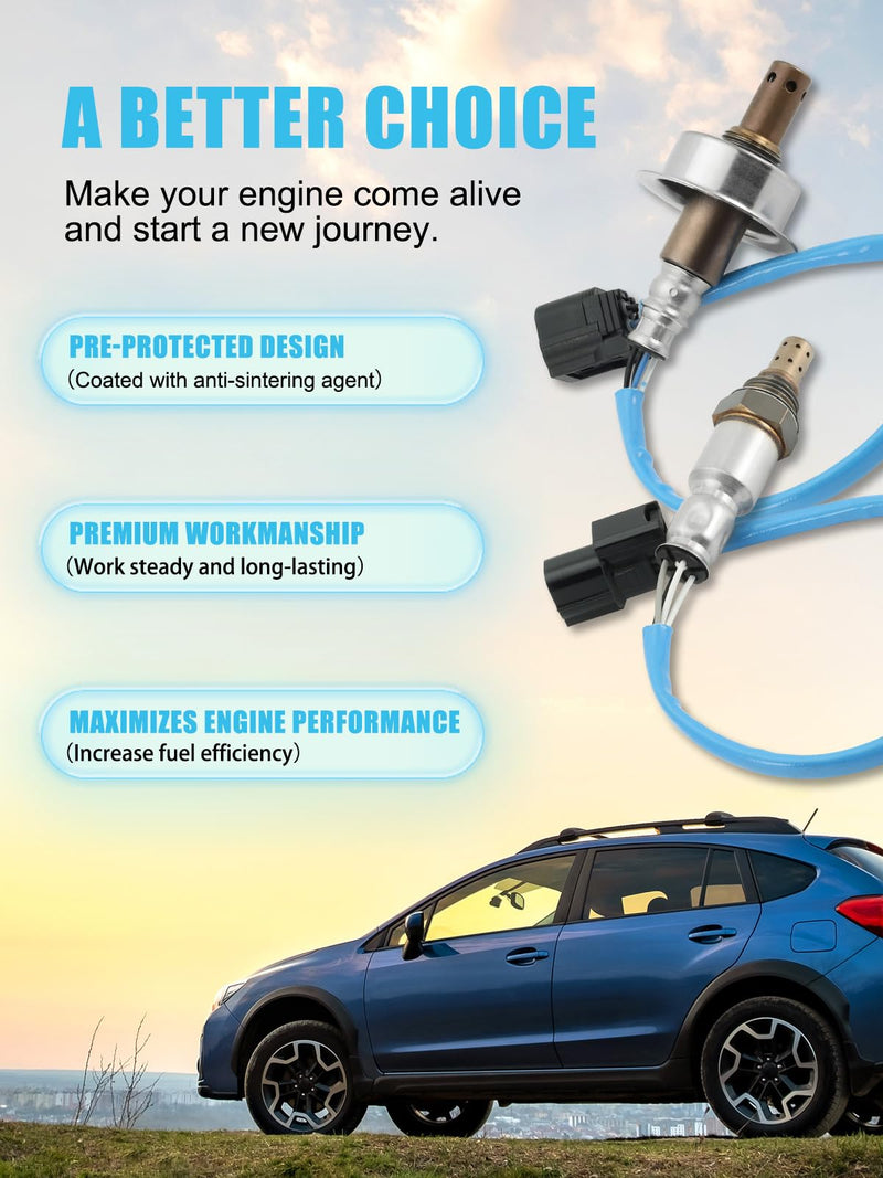 TAUTOY 2PCS 234-9124 234-4350 O2 Oxygen Sensor Upstream Downstream (1.8L L4) for Honda Civic 2007 2008 2009 2010 2011