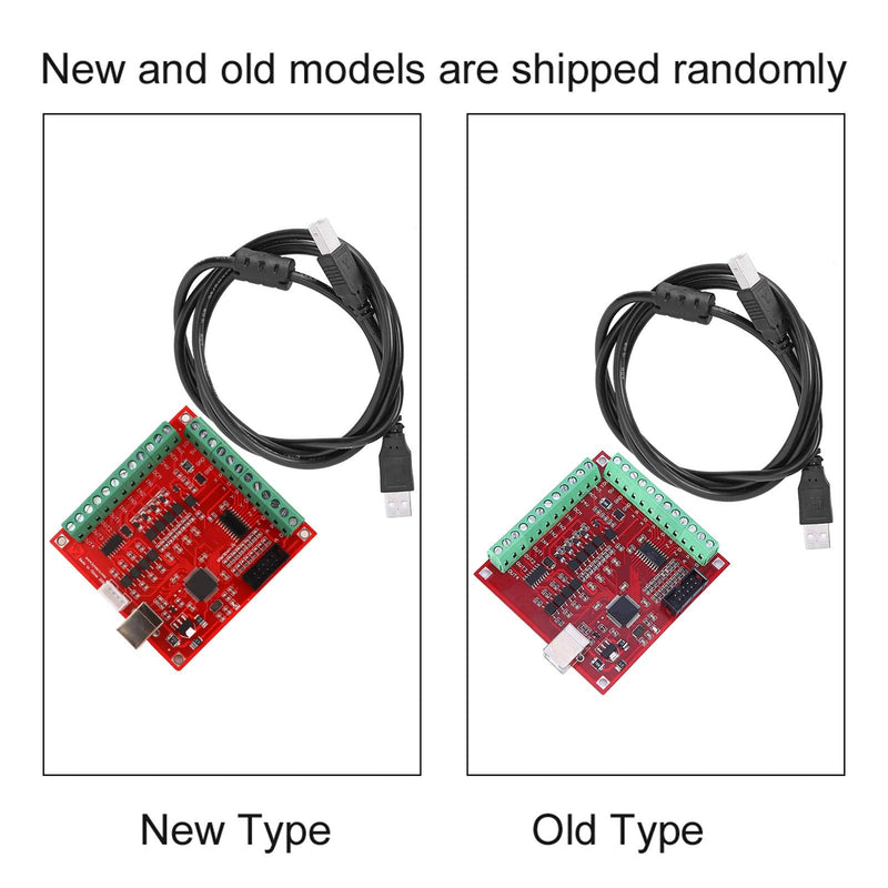 Walfront USB Interface Board, USB CNC Controller 4 Axis Motion Control Card, Interface Board for Stepper Motor Driver