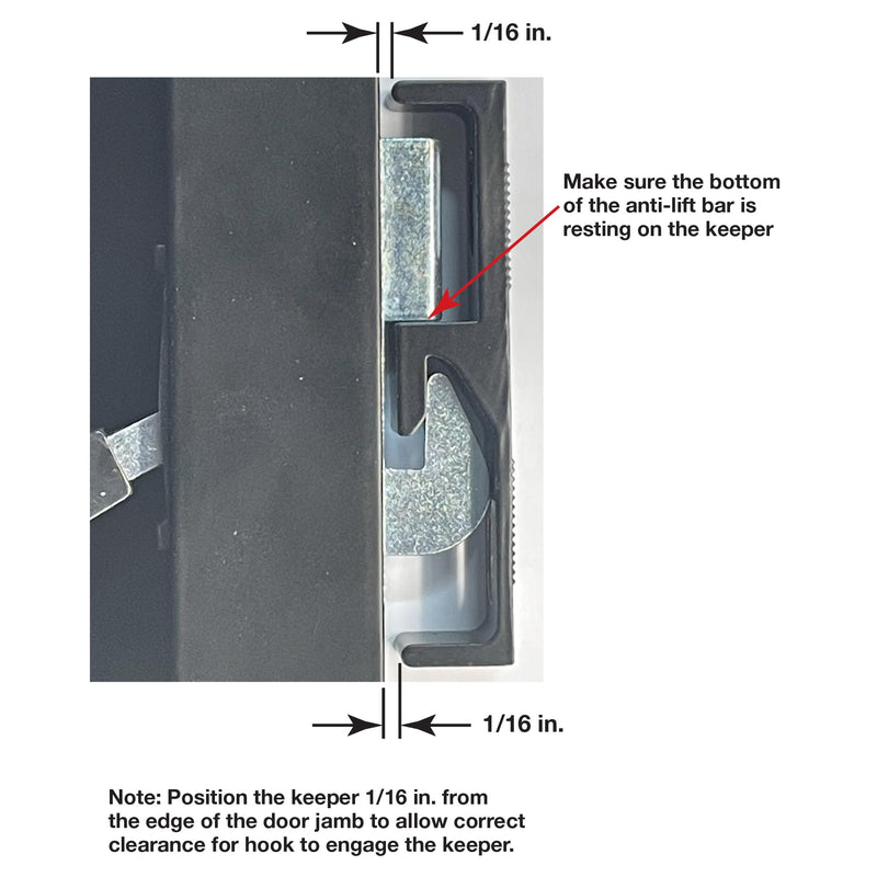 Prime-Line C 1191 Low Profile/Low Base White Aluminum Latch Handle (Single Pack)