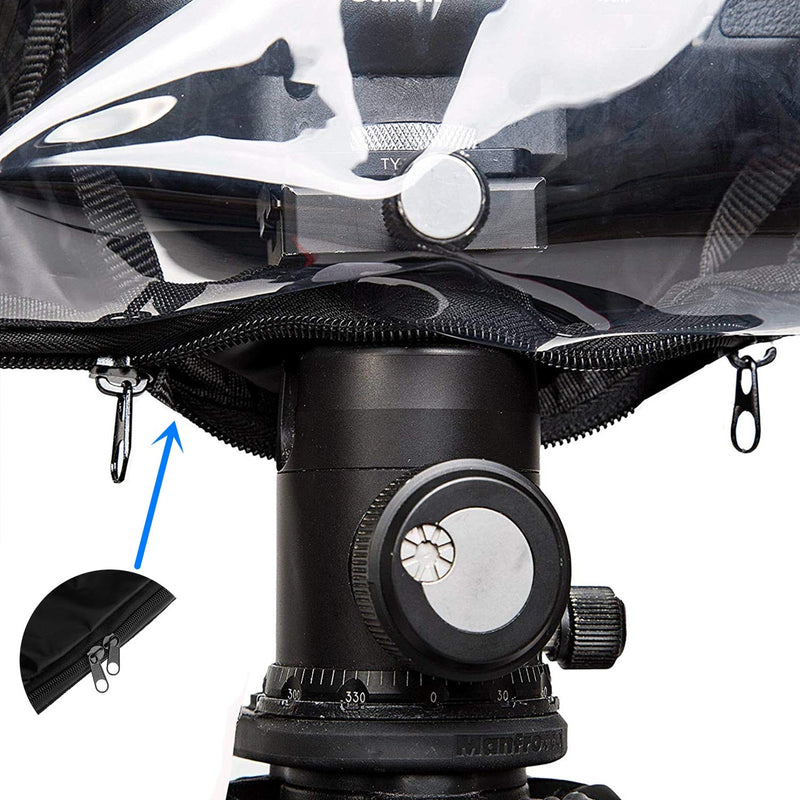 [Australia - AusPower] - WANBY Camera Rain Cover Professional Waterproof Nylon Sleeves DSLR Camera Rain Cover Protect for Rain Snow Dust Sand 