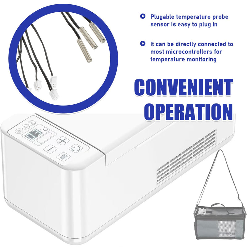 [Australia - AusPower] - BOJACK 10K Temperature Sensor Probe, 1m Stainless Steel 3950 Temp Sensor Probe, Waterproof Temp Sensor Probe，-25 to 125 Degree Celsius Temp Sensor(Pack of 5) 