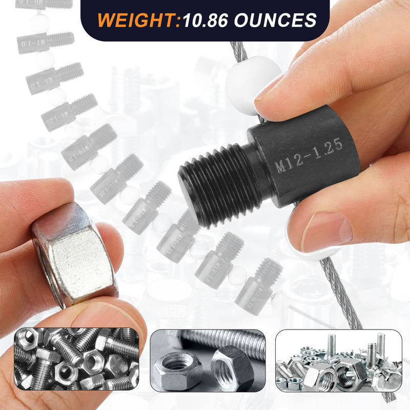 [Australia - AusPower] - Nut & Bolt Thread Checker - 26 Male/Female Gauges - 14 Inch & 12 Metric for Quickly Checking Nuts and Bolts Inch or Metric and Verifying The Size SWTC-26 