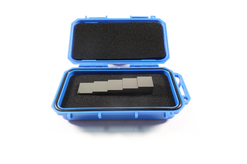 [Australia - AusPower] - Nickel Plated ultrasonic Calibration Block UT Step Block Wedge 1018 Steel 5 Step 0.1/0.2/0.3/0.4/0.5'' Nickel-Plated for Corrosion and wear Resistance.with high Quality Carrying case and Certificate. 