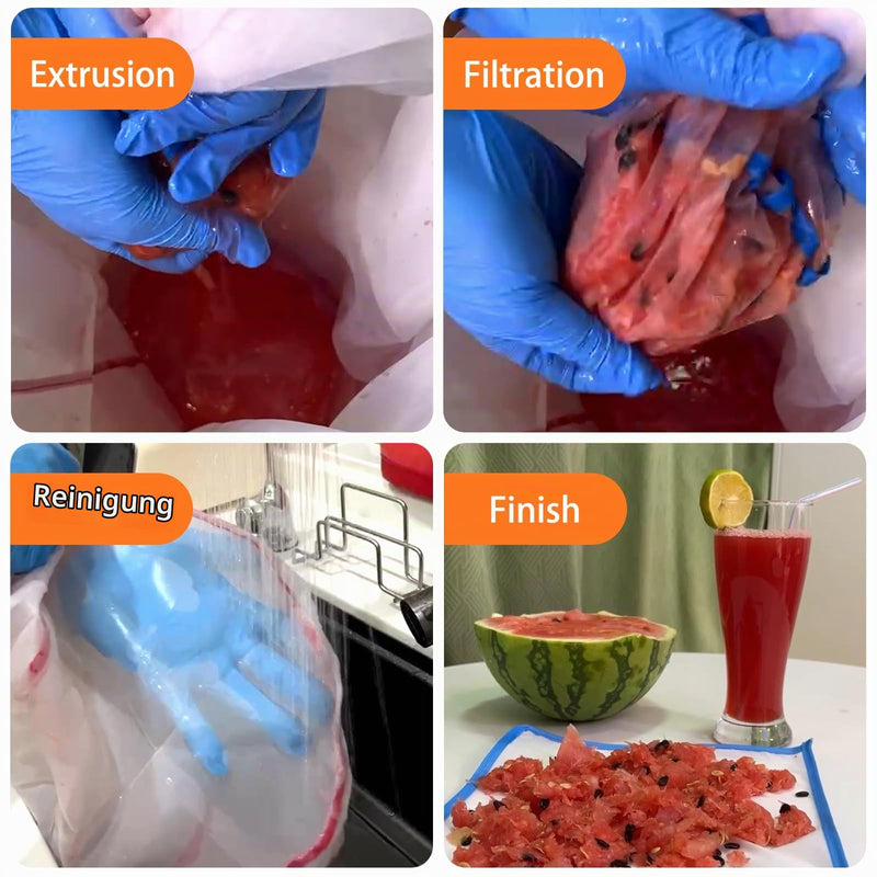5 Gallon Mesh Bubble Bags for Sustainable Filtration of Herbal Extracts, Plant Bags, Press Strainer and Storage Bag Kit for Herbal Extraction and Production (25 to 220 Microns)