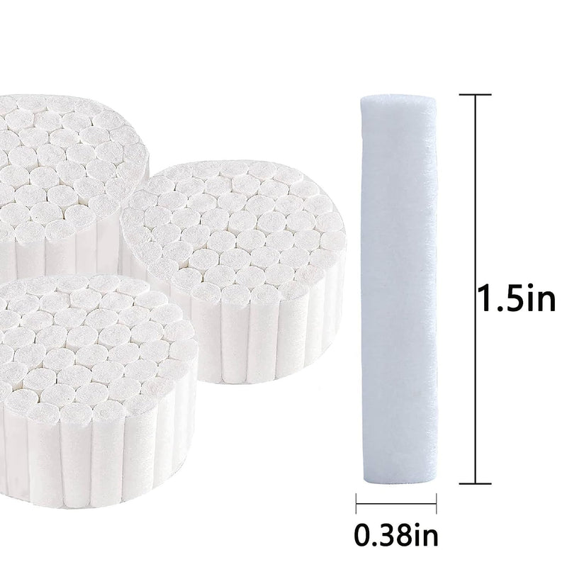 [Australia - AusPower] - Premium Dental Cotton Rolls #2 Medium 1.5" x 3/8" Extra Absorbent Non-Sterile Cotton Roll (100 Pack) 100 