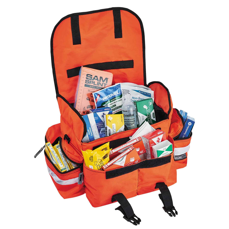 Ergodyne Arsenal 5210 Small Medic First Responder Trauma Duffel Bag with Shoulder Strap, Orange First Responder EMS Jump Bag - Polyester - 15L