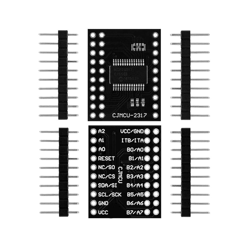[Australia - AusPower] - MCP23017 I2C CJMCU-2317 Serial Interface 16 Bit I/O Expander Module Port Expander with I2C Serial Interface, High Speed I2C Interface Compatible for Arduino (3) Pack of 3 