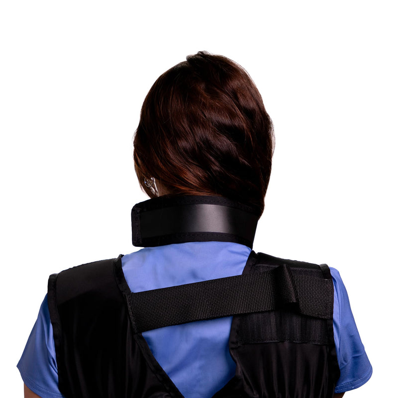 Thyroid Shield/Collar with PVC Easy Clean Color Black .50mm PB Light Weight Radiation Protection