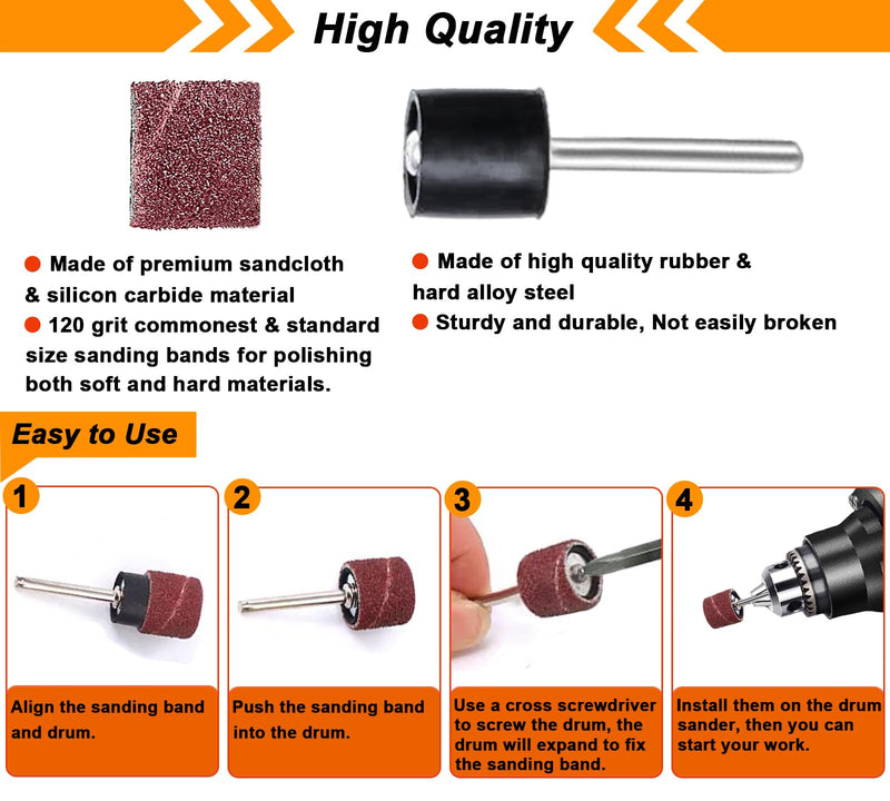 Tungsten Carbide Burr Set 1/8" Shank，Die Grinder Bits with Sanding Drums and Cutting Wheel Set, 195Pcs Pratical Sanding Bits Kit for Metal, Wood, Plastic, Glass 195 Pcs