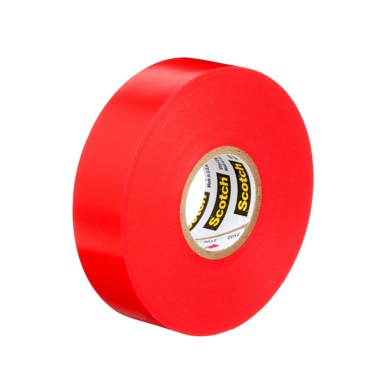 3M 10810 Scotch 35 Vinyl Electrical Color Coding Tape, 3/4-Inch x 66ft, Red