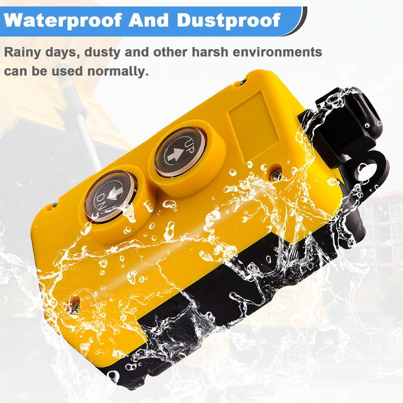 mxuteuk 4 Wire Dump Trailer Remote Control Switch 12V DC Up Down Switch ...