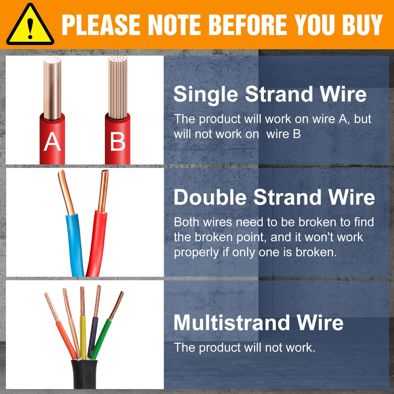 [Australia - AusPower] - F04 Underground Wire Locator, Cable Locator with Earphone, Buried Wire Detector for Locating Breakage Cables & Wires Dog Fence Cables 