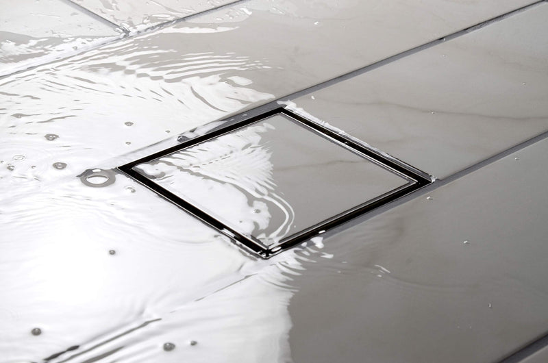 Designline 4 in. x 4 in. Square Drain Tile-in Grate 4"