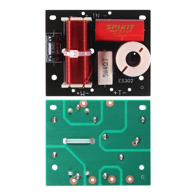 [Australia - AusPower] - 2pcs 400W Speaker Frequency Divider 2 Way Treble/Bass 2 Unit Hi-Fi Audio Speaker Crossover Filter Frequency Distributor DIY Module 