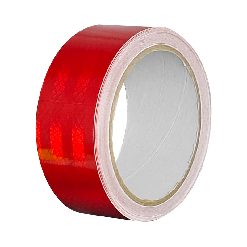 [Australia - AusPower] - Reflective Tape 2 Inch x 30 Feet DOT-C2 Shining Star Fade Resistant Red Reflective Tape Outdoor Waterproof Strong Adhesive Safety Warning Tape Reflector Conspicuity Tape for Trailer Trucks Bike 2IN x 30FT 