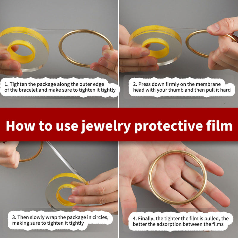 High Transparency Scratch Resistant Easy Peel Protective Film for Metal and Jewelry