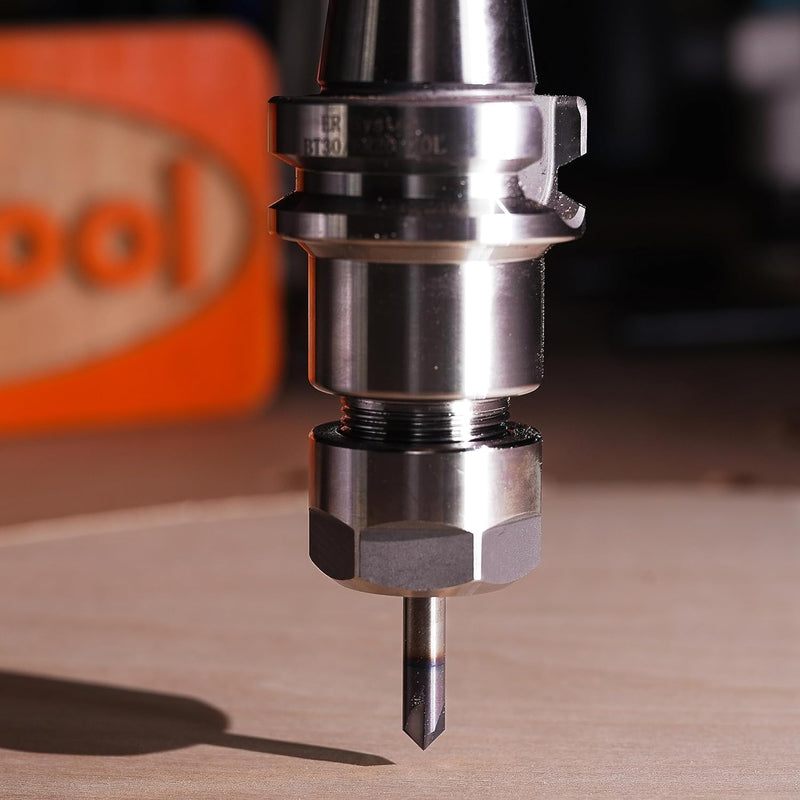 [Australia - AusPower] - SpeTool Set of 2 Chamfer Cutter Engraving Cutter 3 Flutes V Groove Cutter 6 mm Shank 60 Degree Solid Carbide Engraving Cutter End Mill Wood Cutter with TiAlN Coating CNC Milling Cutter for Router 