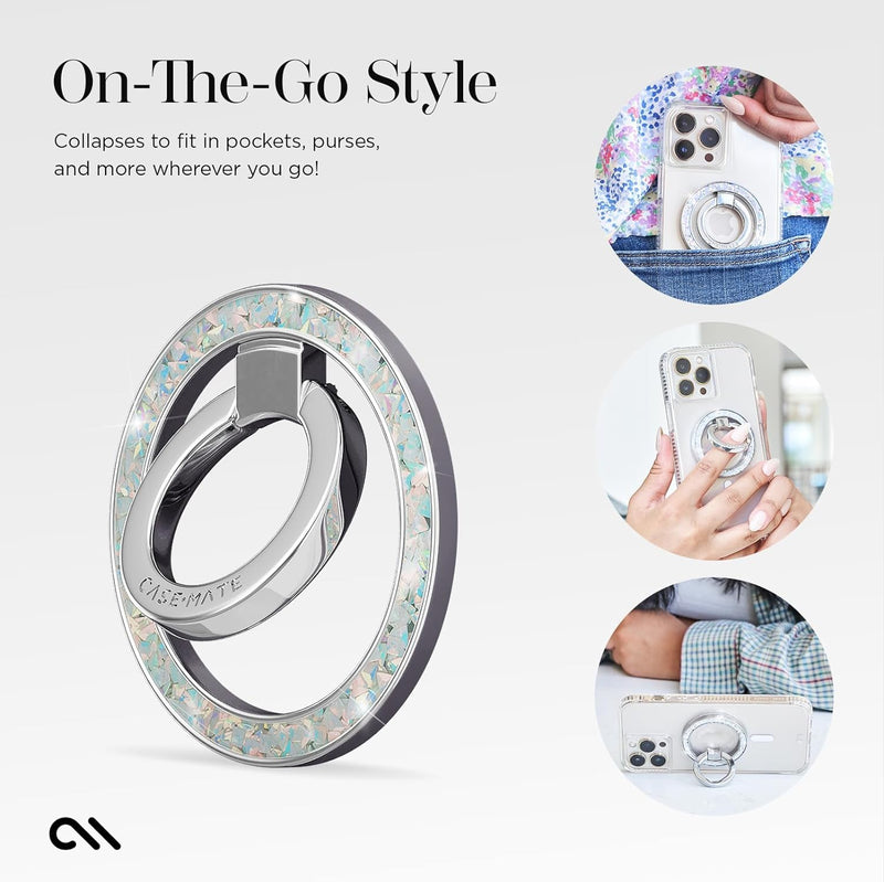 [Australia - AusPower] - Case-Mate Magnetic Phone Grip and Phone Ring Holder - Magnetic iPhone Holder - Removable MagSafe iPhone Accessories - Rotatable Kickstand for iPhone 15 Pro Max/ 14 Pro Max/ 13 Pro Max -Twinkle Diamond Twinkle Diamond 