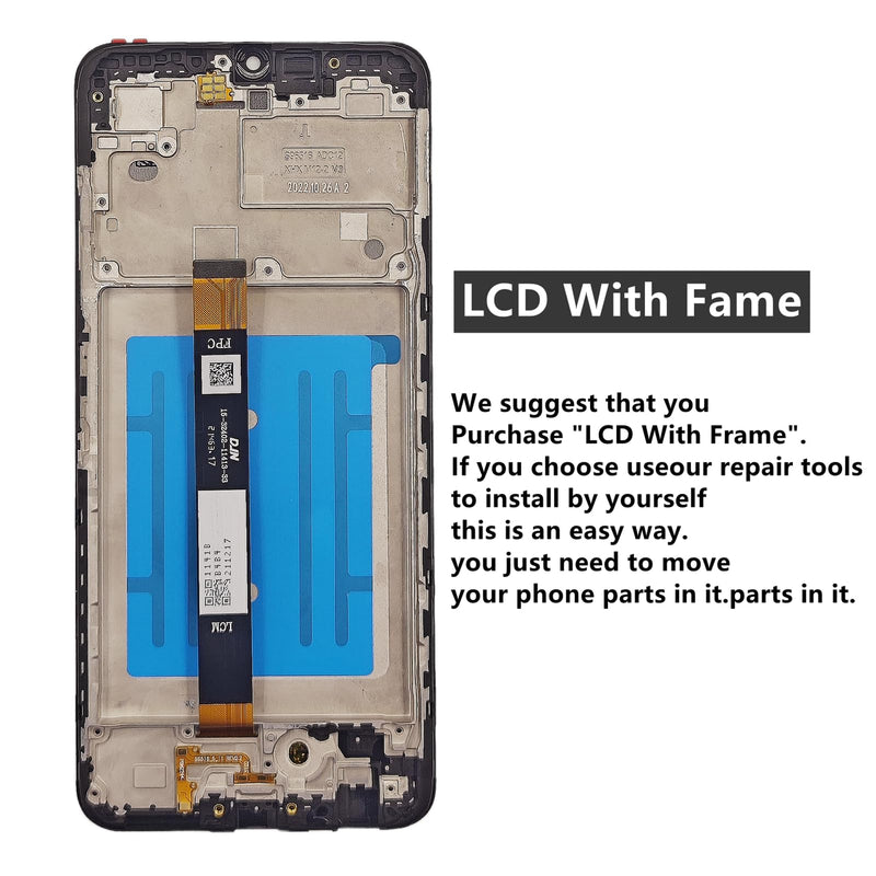 [Australia - AusPower] - for Samsung Galaxy A03S A037u [US Version] Screen Replacement with Frame for Samsung A03S A037u A037u1 Screen Replacement LCD Display digitizer Touch Screen Assembly with Tools 6.5 inch 