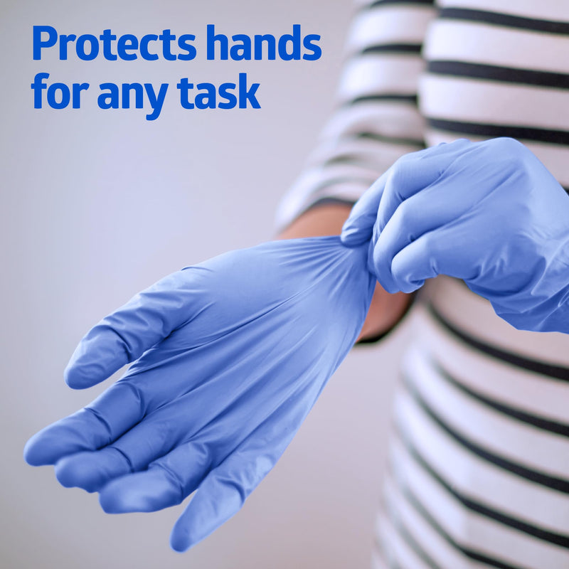 Medline SensiCare Ice Blue Nitrile Exam Gloves, 250 Count, Small, Powder Free, Disposable, Not Made with Natural Rubber Latex, Multi-use for Every Task