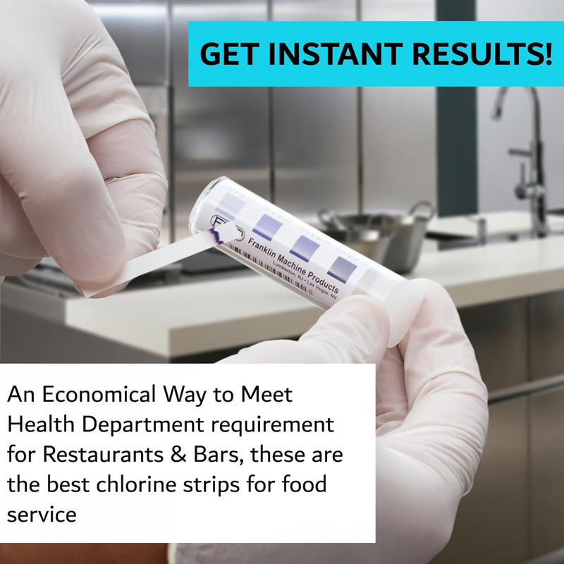 [Australia - AusPower] - Restaurant Sanitizer Test Kit Combo, 10 x Vial of 100 Strips Each QR5 Quat Sanitizer 0-400PPM & Chlorine Test Strip 0-200PPM Testing Kit for Food Service, Bar & Restaurants Supplies by FryOilSaver Co. 1000 
