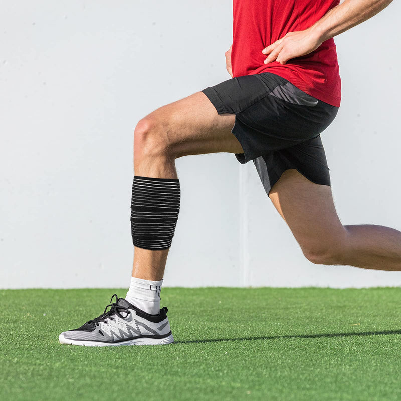 [Australia - AusPower] - Syhood Compression Bandage Wraps for Leg, Elastic Calf Compression Sleeve Ankle Support, Adjustable Plus Size for Men and Women Stabilising Ligament, Joint Pain, Sports(2 Pieces,71 Inches) 2 71 Inches 
