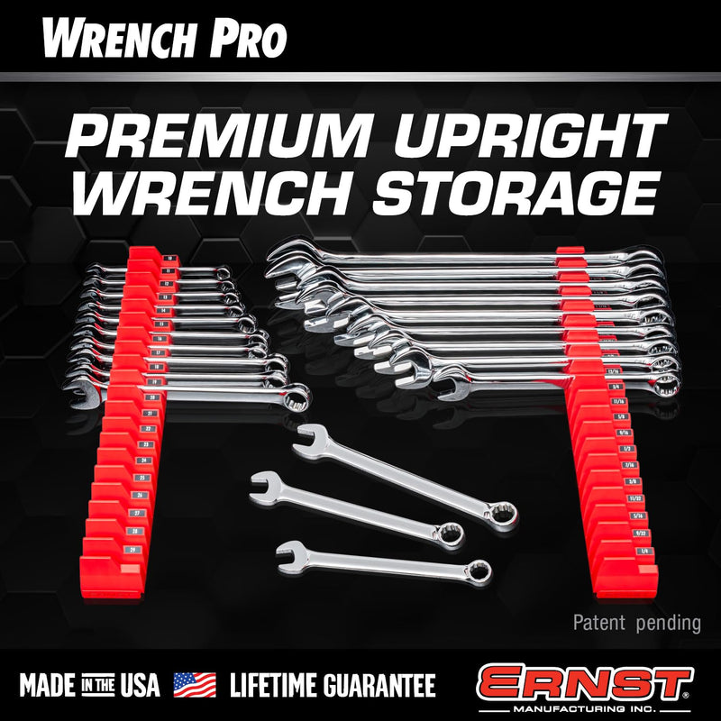 [Australia - AusPower] - Ernst Manufacturing Wrench Pro - Modular Wrench Organizer for 20 Tools Black 