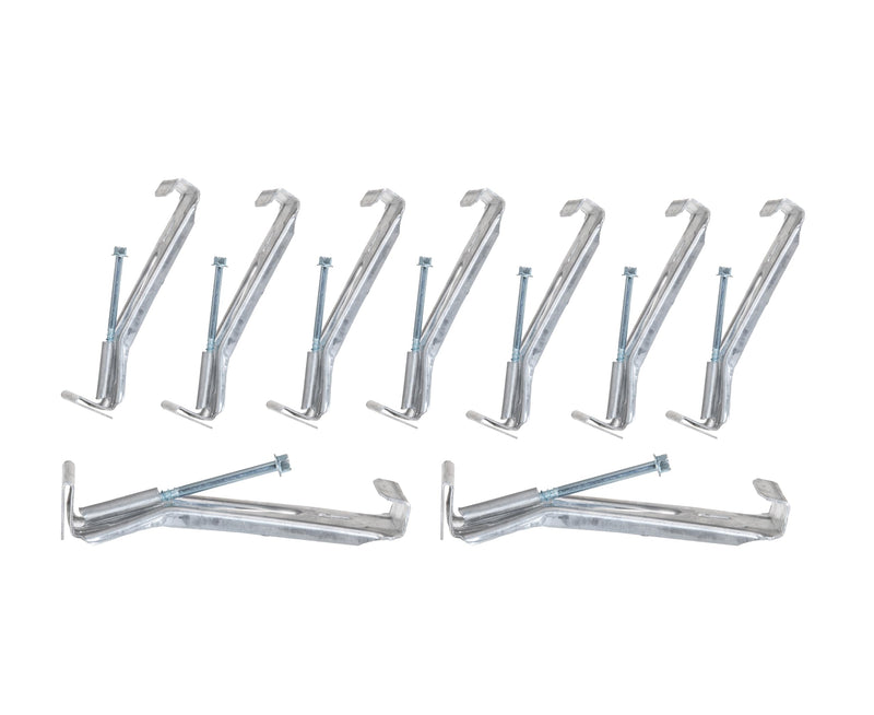 [Australia - AusPower] - Plutreas 5 inch Gutter Hangers, Heavy Duty Aluminum Hidden Rain Gutter Brackets Fastener with Pre-Inserted Screw (20 Pack) 20 Pack 
