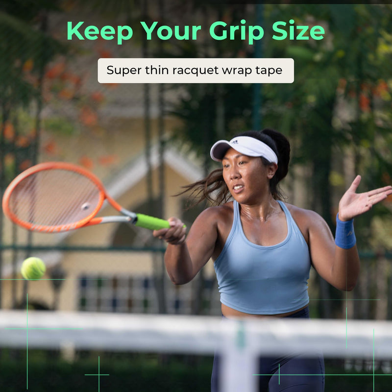 ADV MaxTac Tacky Tennis Overgrip - 3 Pack - Extremely Sticky Non-Slip Tennis Grips Overgrip - Razor-Thin & Easy to Use Pro Tennis Racquet Grip Tape (3-Pack Volt) 3-Pack Volt