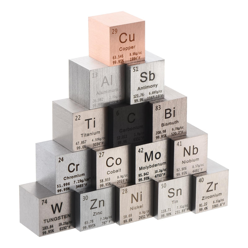 [Australia - AusPower] - PATIKIL 1 Inch Bismuth Cube Metal Element High Density Block Pure Periodic Magnesium Block for Element Collections Teacher Lab Scientific Experiment, 25.4 mm 