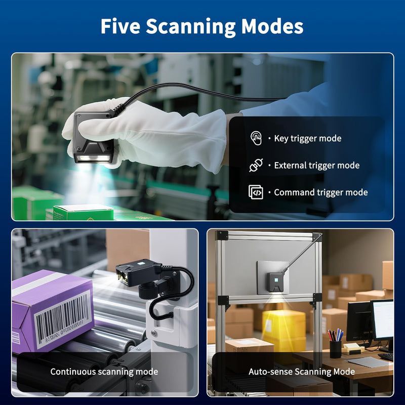 [Australia - AusPower] - NetumScan 2D Embedded Fixed Barcode Scanner Scan Engine, Industrial Grade 1D 2D QR Barcode Reader, Automatic Induction Scanning,USB Port Suitable for Self-Service Terminals and Factory Assembly Lines 