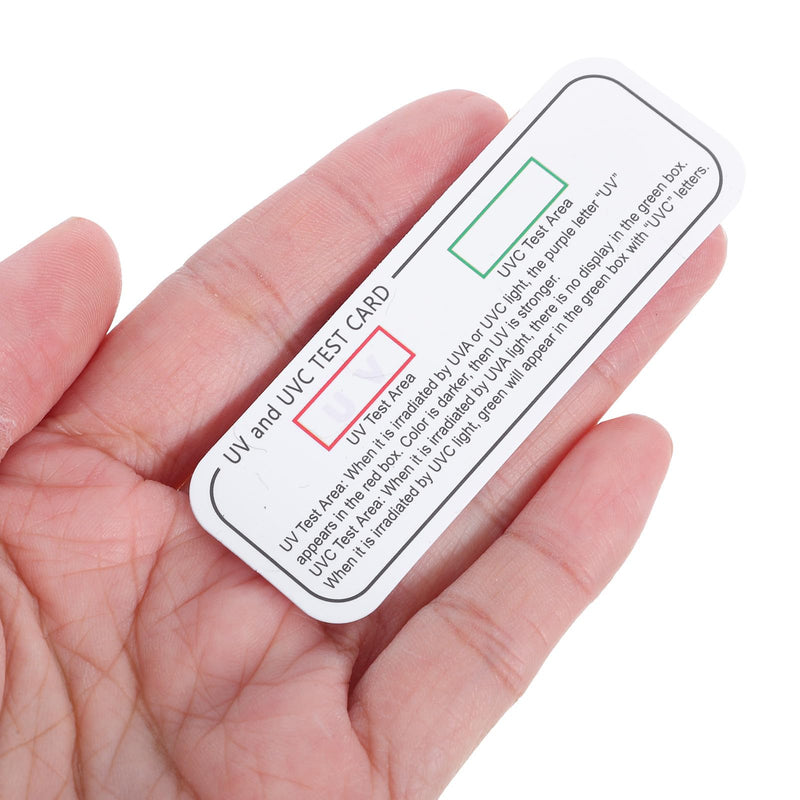 Pack of 20 PVC Test Strips for Precise Measurement of Uva and Uvc Wavelengths for Professional and Private Use