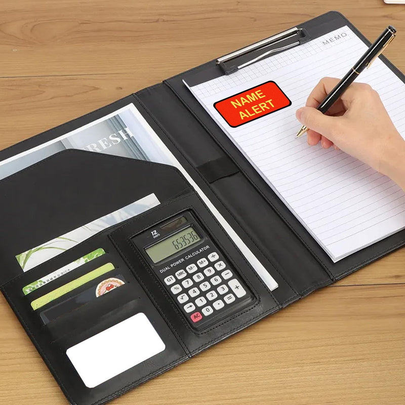 [Australia - AusPower] - 500Pcs Name Alert Medical Labels 1 x 2 Inch - Alert and Instruction Labels Medical Charts Patient Chart Labels,Red and Yellow (red) Red 