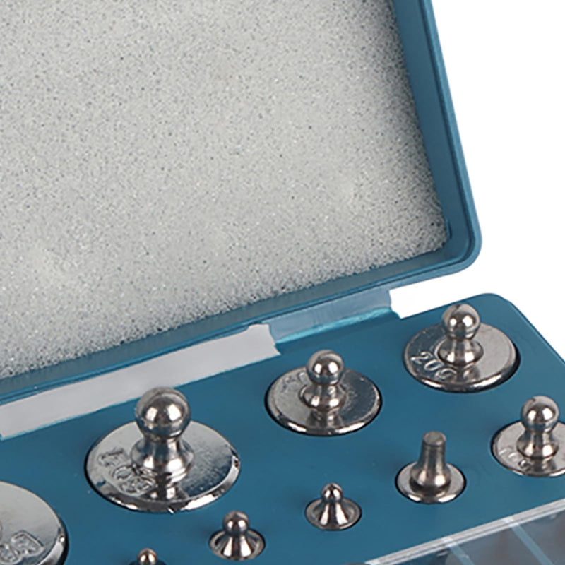 [Australia - AusPower] - 17Pcs Calibration Weight Set Jewellery Calibration Weight for Scale Test Jewelry, 10mg-100g No.45 Steel Scale Weight Scale Equilibrium Calibration Tool 211.1g 